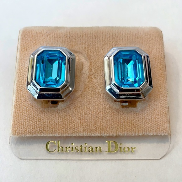 Dior Jewelry - DIOR NEW Vintage Topaz Clip On Earrings